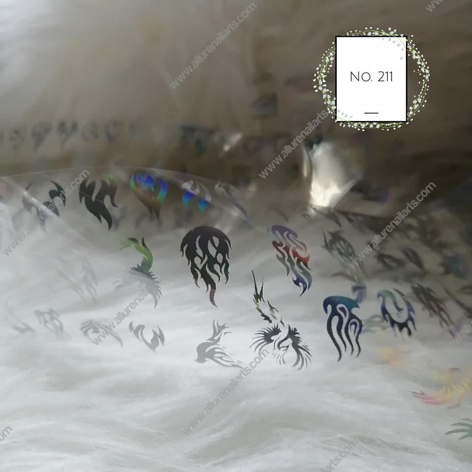 Holographic Foil Nail Transfer