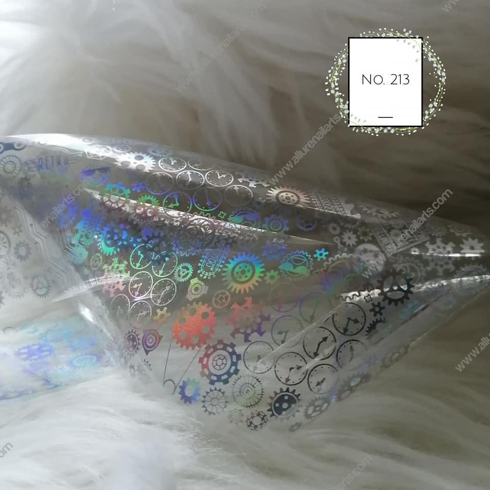 Holographic Foil Nail Transfer