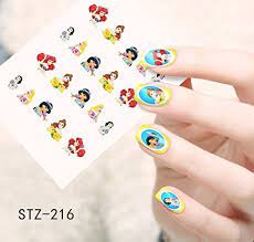 Ariel Princess Cartoon Nail Decal