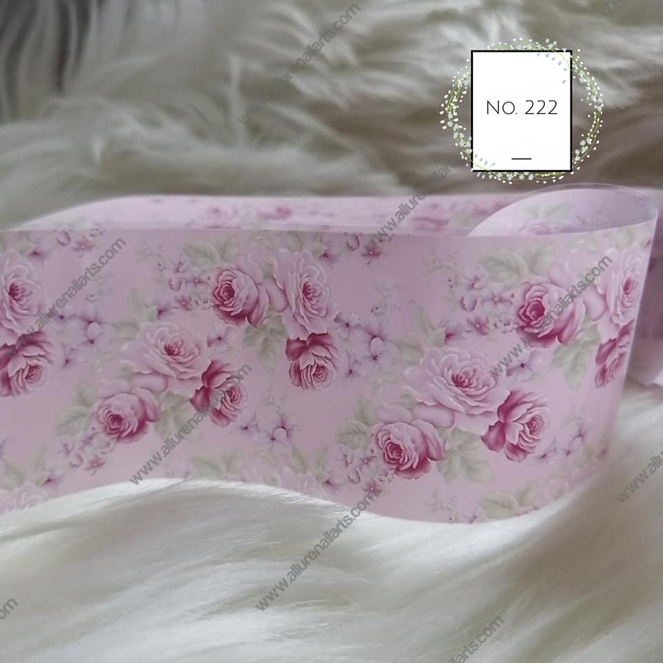 Floral Foil Nail Transfer