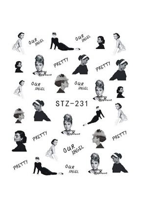 Lady Fashion Nail Decal