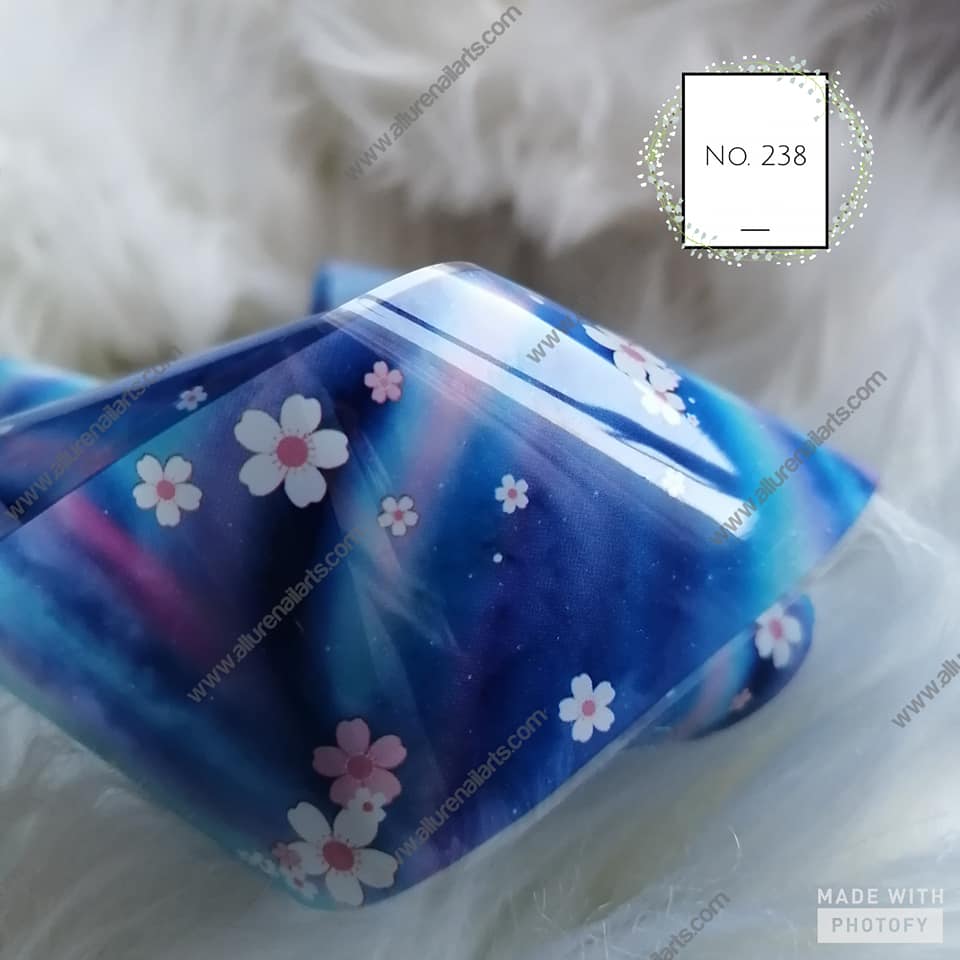 Floral Foil Nail Transfer