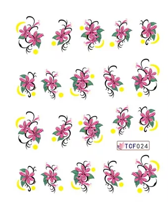 Flower Nail Decal