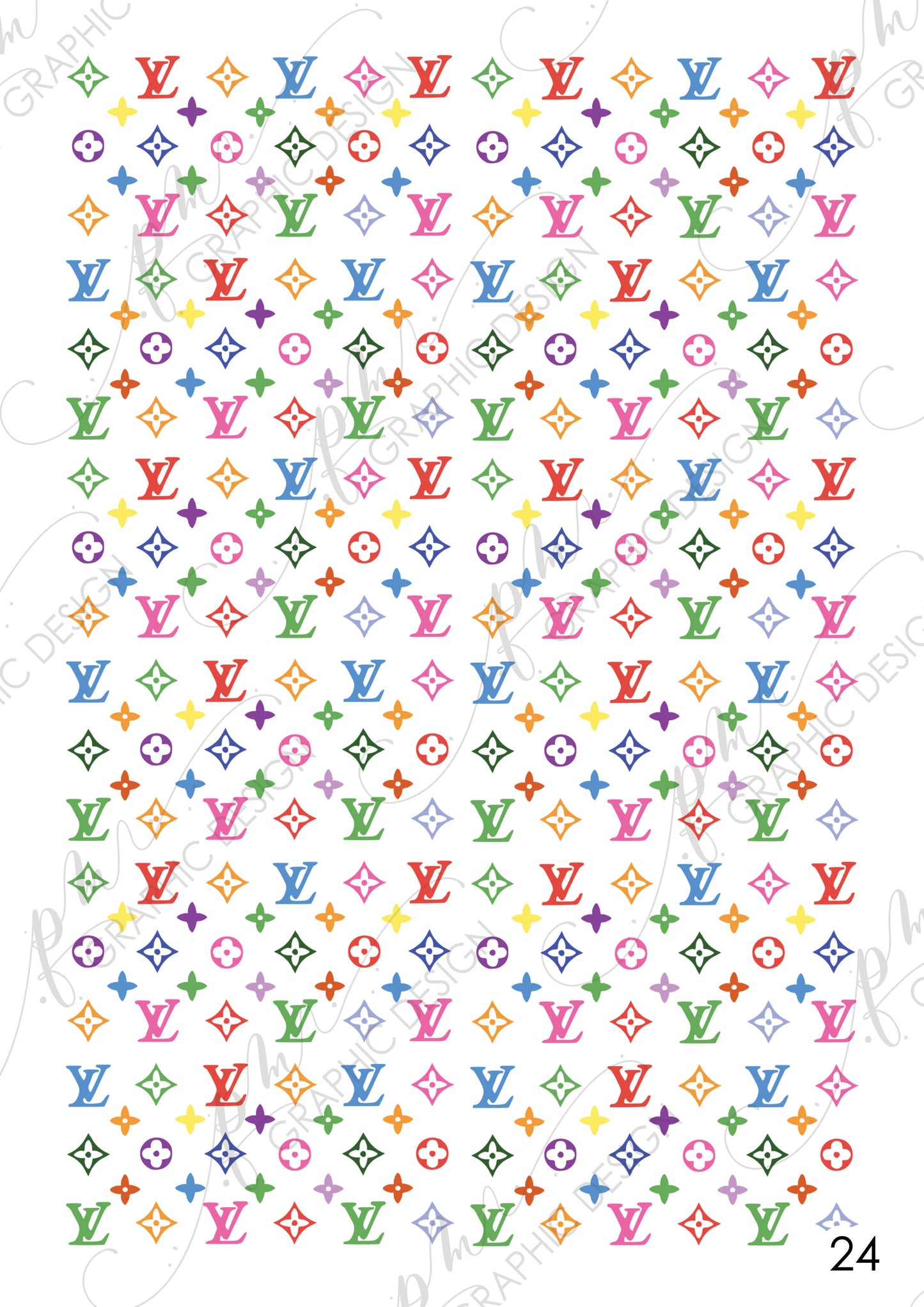 Nail decal PM24 Fashion