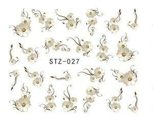 Flower Twirl Nail Decal