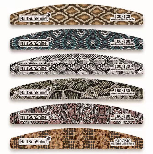 Nail Sunshine Snakeprint Halfmoon Thick Nail File