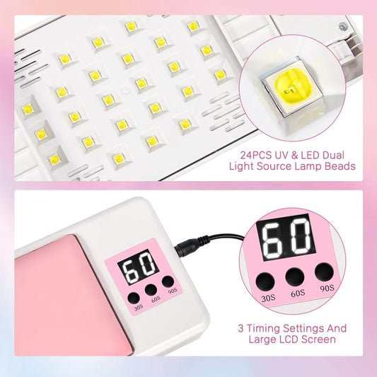 120 watt Nail Lamp and arm rest Random color