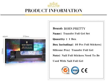 Born Pretty Foil Nail Transfer Kit