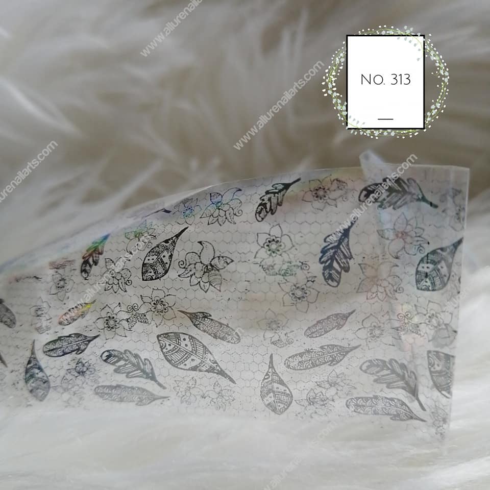Holographic Foil Nail Transfer