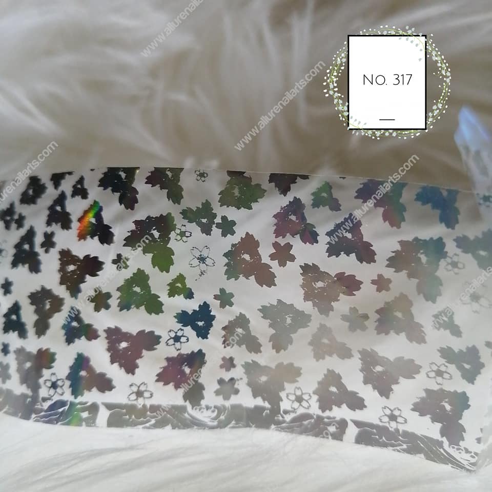 Holographic Foil Nail Transfer
