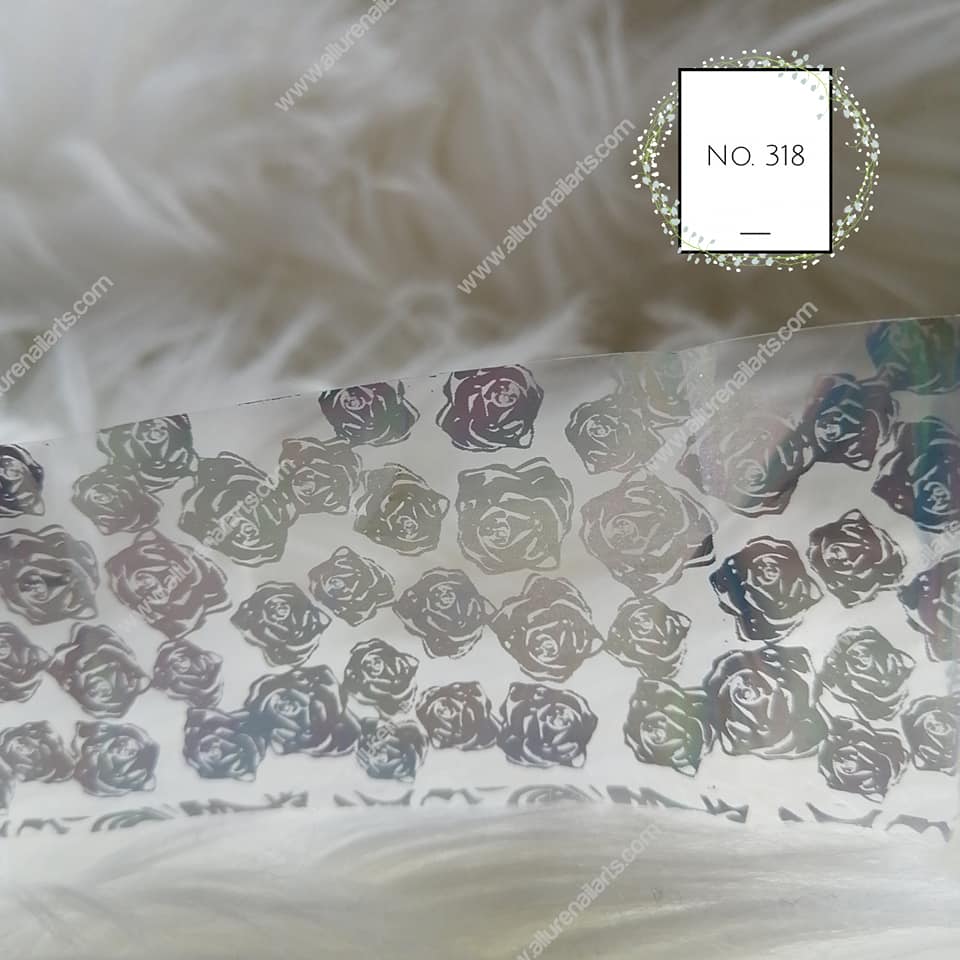 Holographic Foil Nail Transfer
