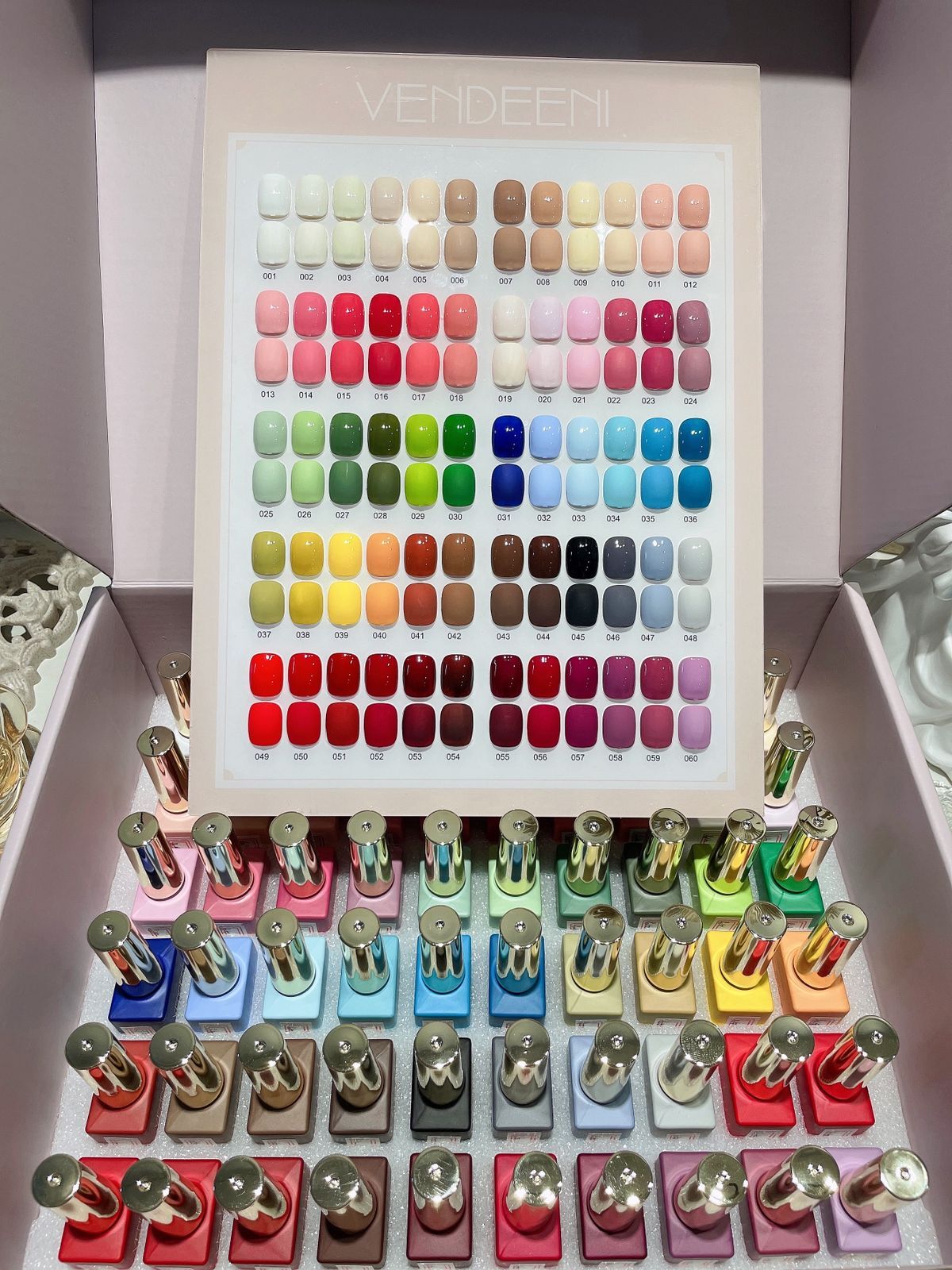 Vendeeni 60 Colours Set + Free Colour Chart