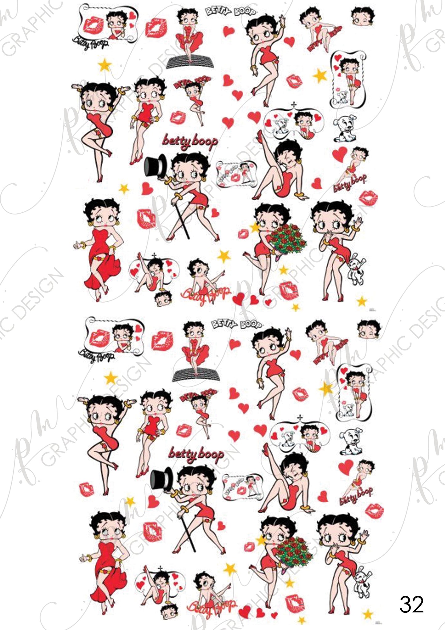 Nail decal PM32 Betty