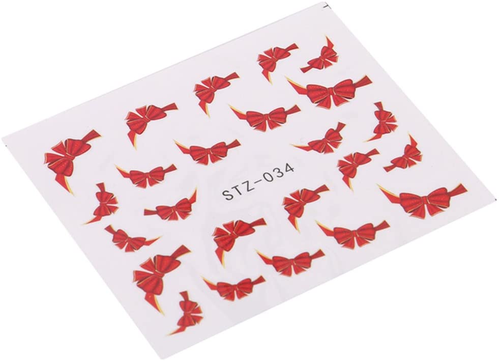 Red Bow Tie Nail Decal