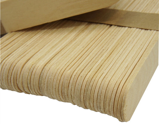 Disposable wooden tongue spatula