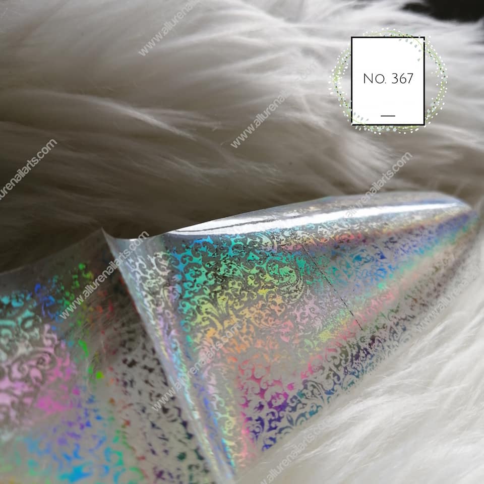 Holographic Foil Nail Transfer
