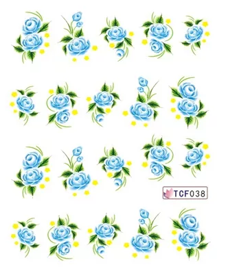 Flower Nail Decal