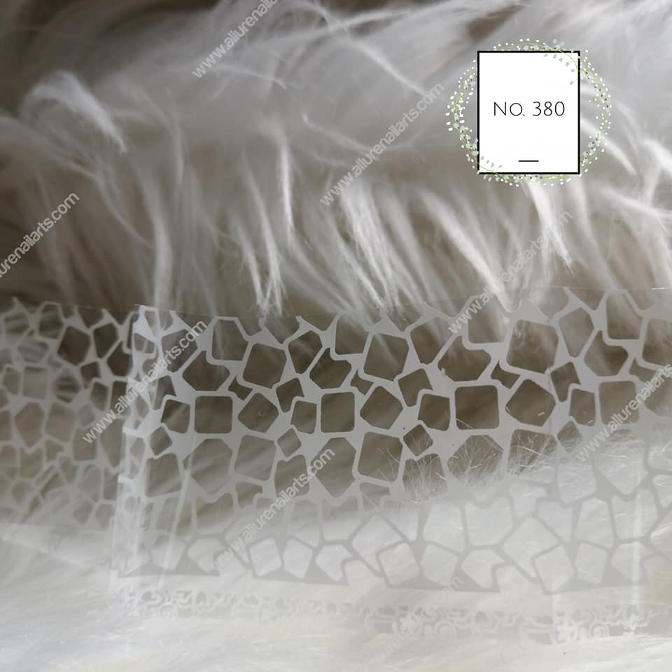 White Foil Nail Transfer