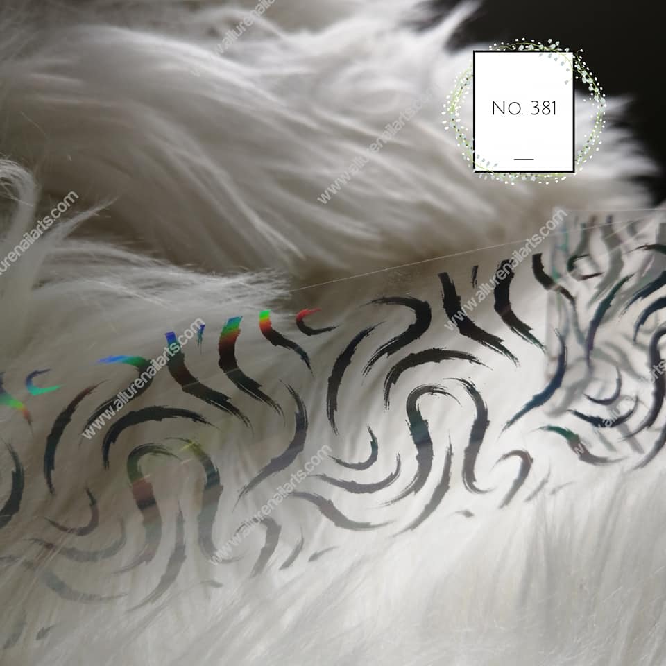 Holographic Foil Nail Transfer