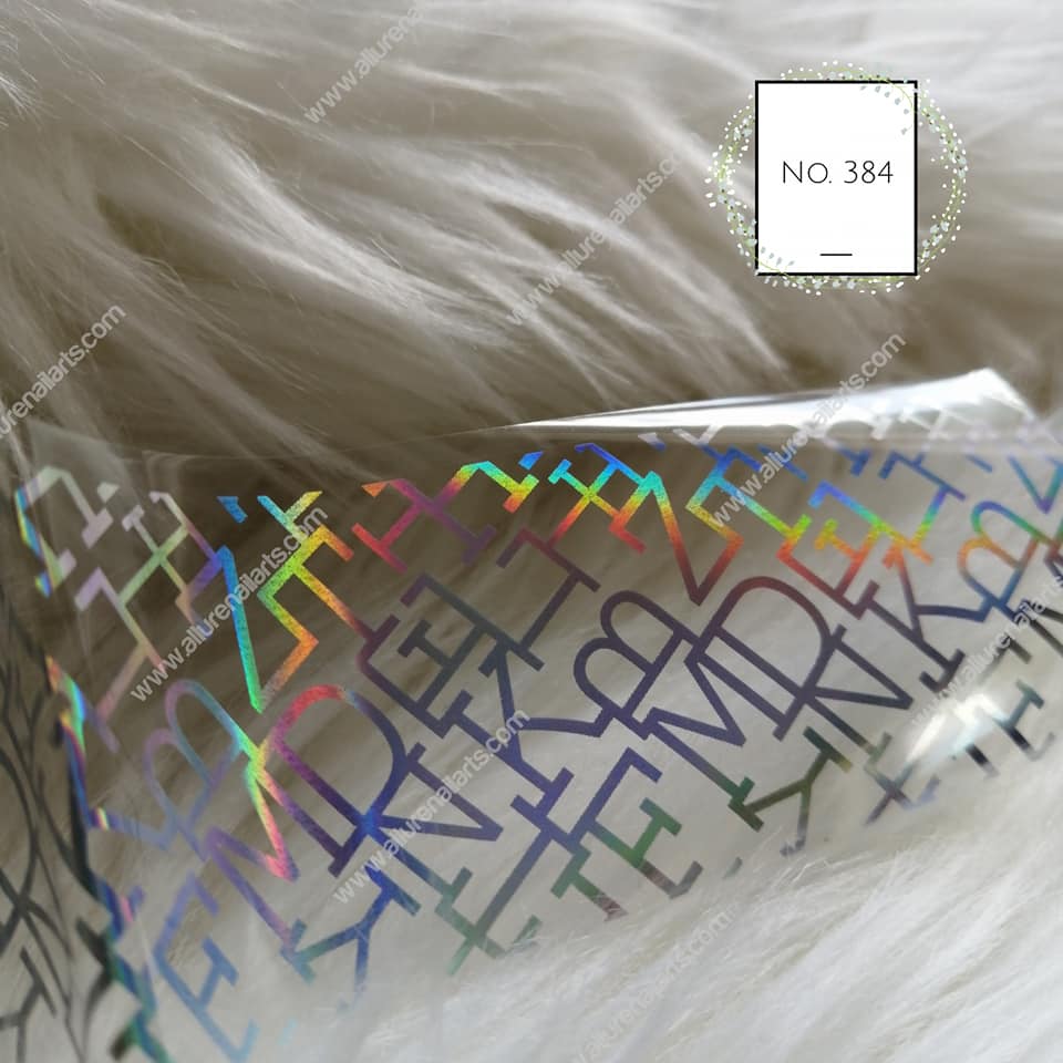 Holographic Foil Nail Transfer