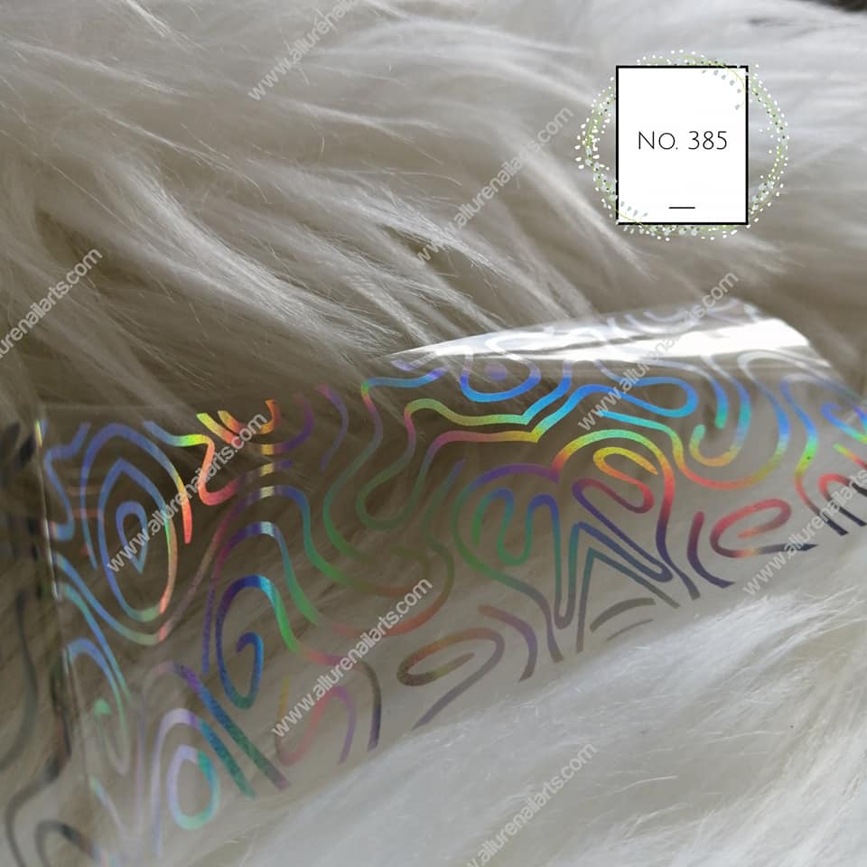 Holographic Foil Nail Transfer