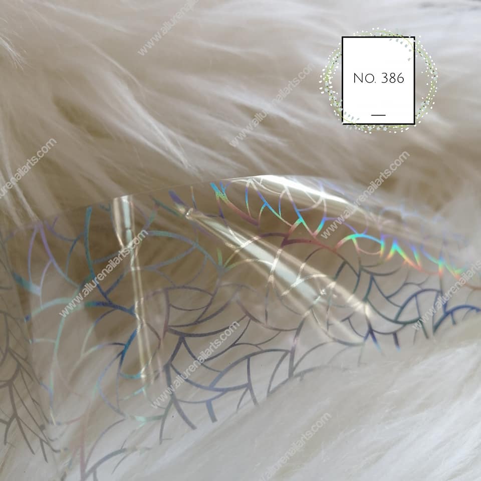 Holographic Foil Nail Transfer