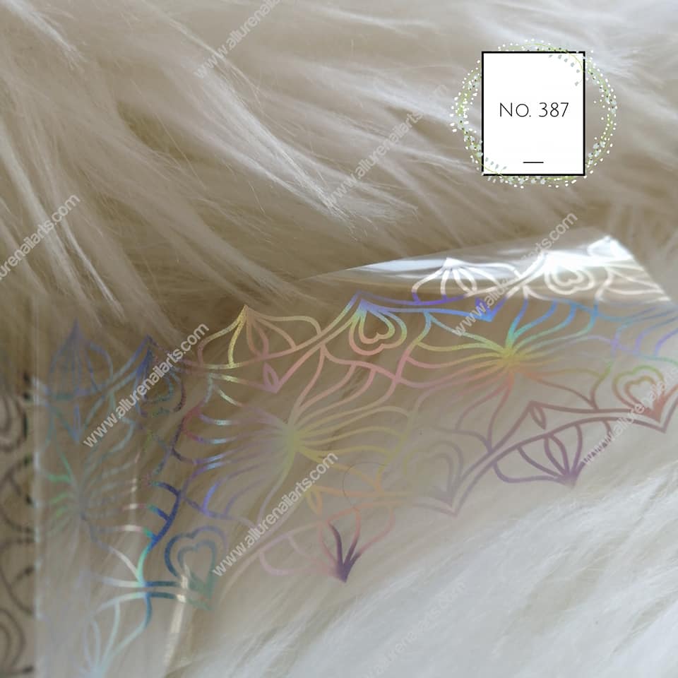 Holographic Foil Nail Transfer