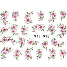 Flower Nail Decal