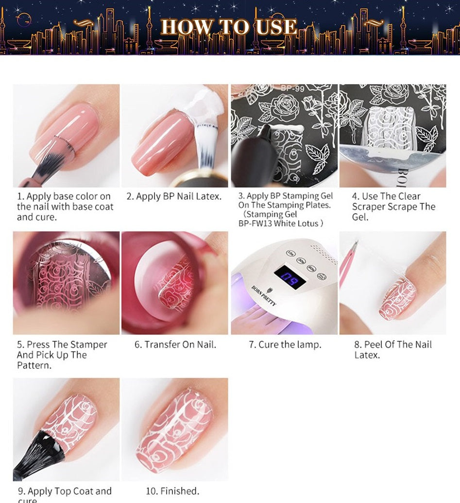 Born Pretty Glitter Stamping Gel SS06