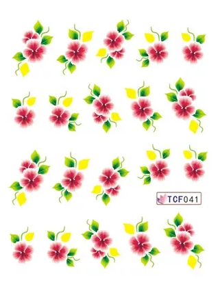 Flower Nail Decal