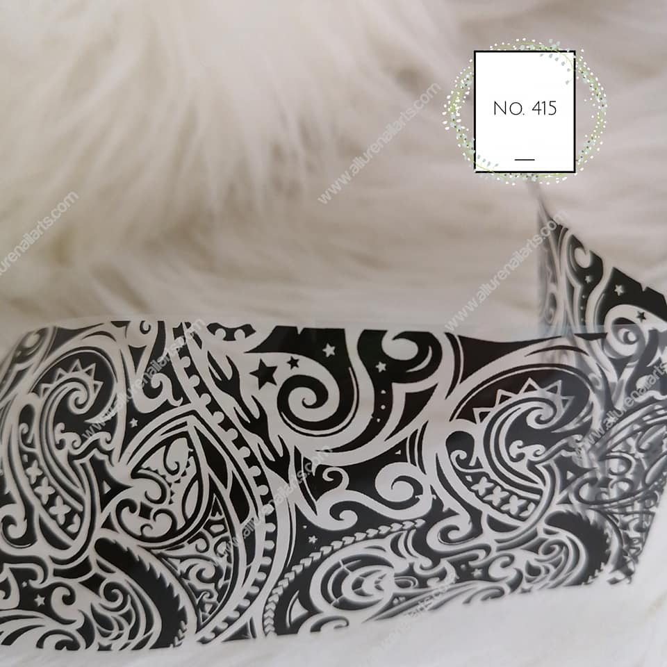 Lace Foil Nail Transfer