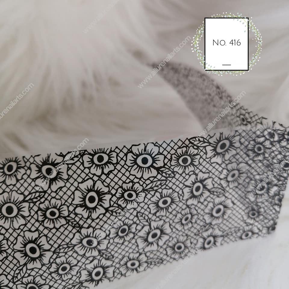 Lace Foil Nail Transfer