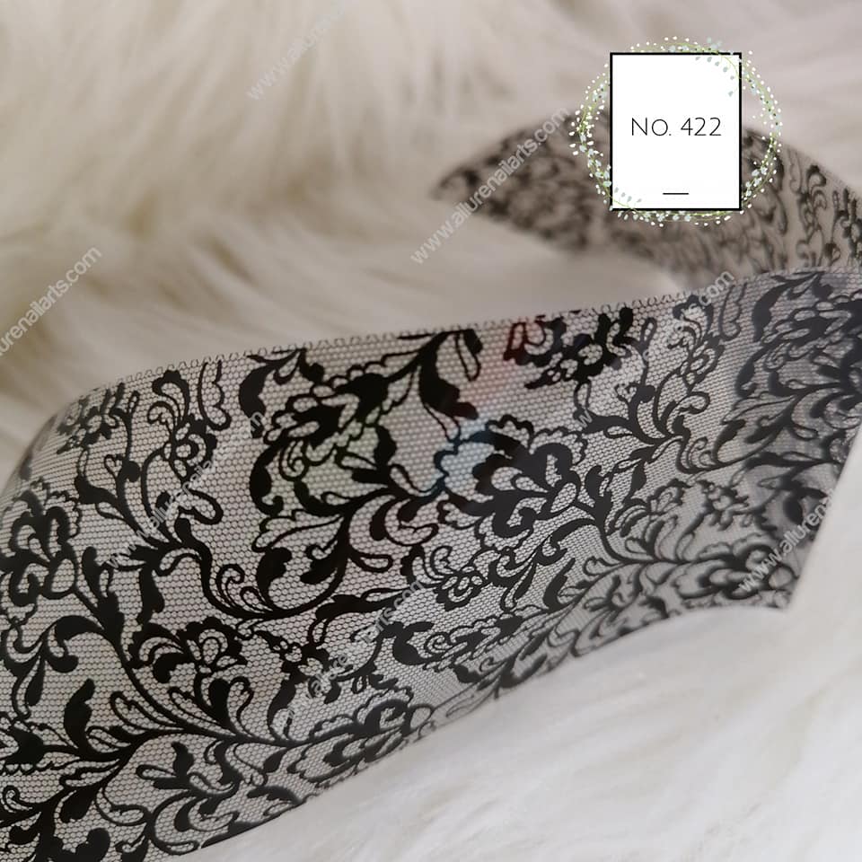 Lace Foil Nail Transfer