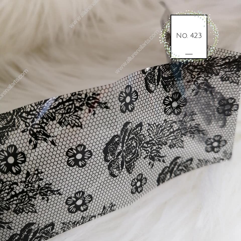 Lace Foil Nail Transfer