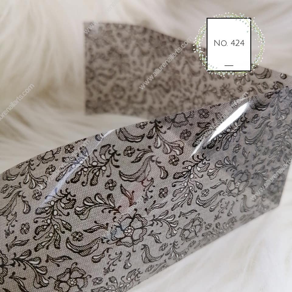 Lace Foil Nail Transfer