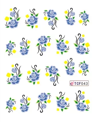 Flower Nail Decal