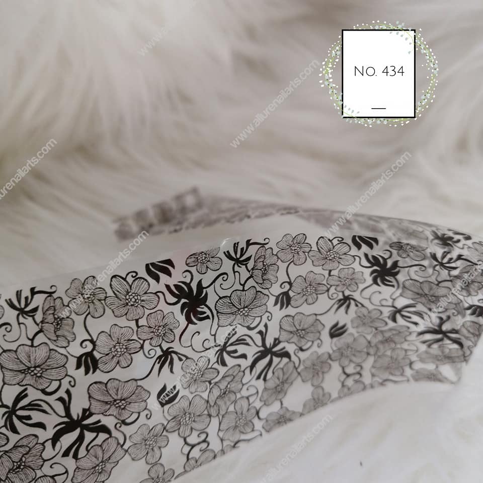 Lace Foil Nail Transfer