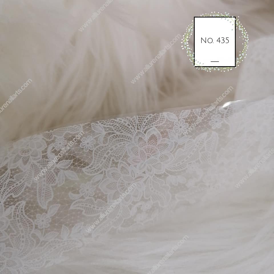 Lace Foil Nail Transfer