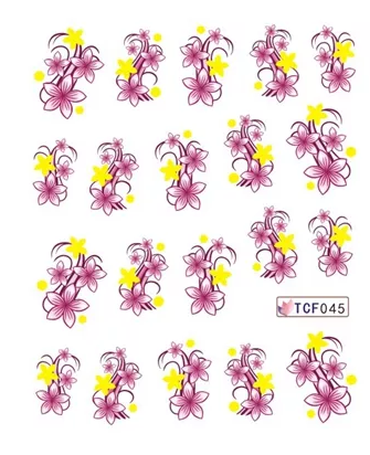 Flower Nail Decal