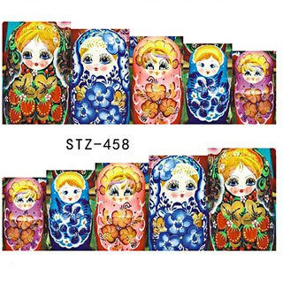 Russian Dolls Nail Decal