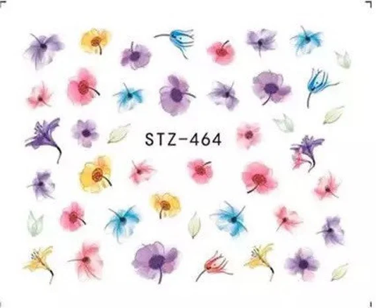 Flower Nail Decal