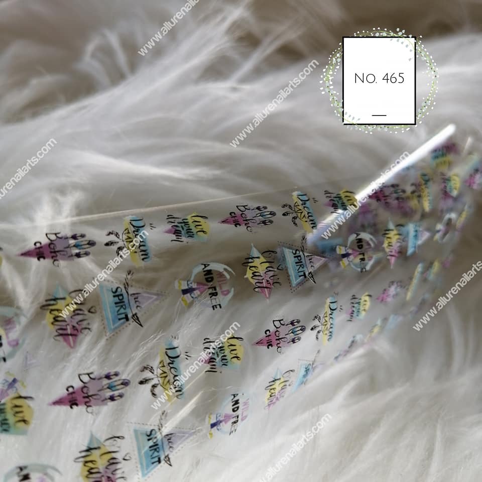 Geometric Foil Nail Transfer