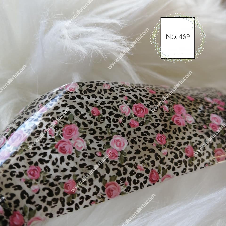 Floral Foil Nail Transfer