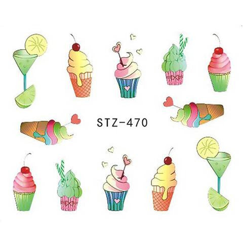 Fruit Drinks Cocktail Nail Decal