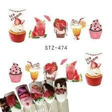 Desert Cupcakes Nail Decal