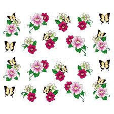 Flower Nail Decal