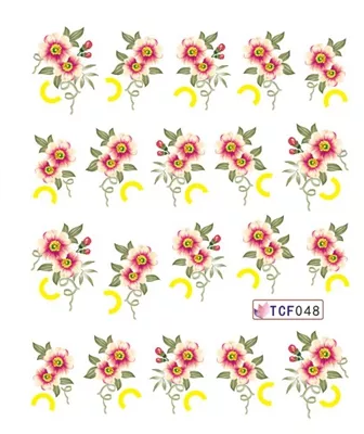 Flower Nail Decal