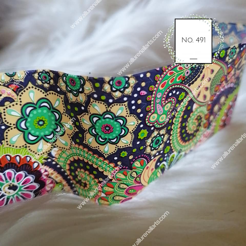 Paisley Foil Nail Transfer
