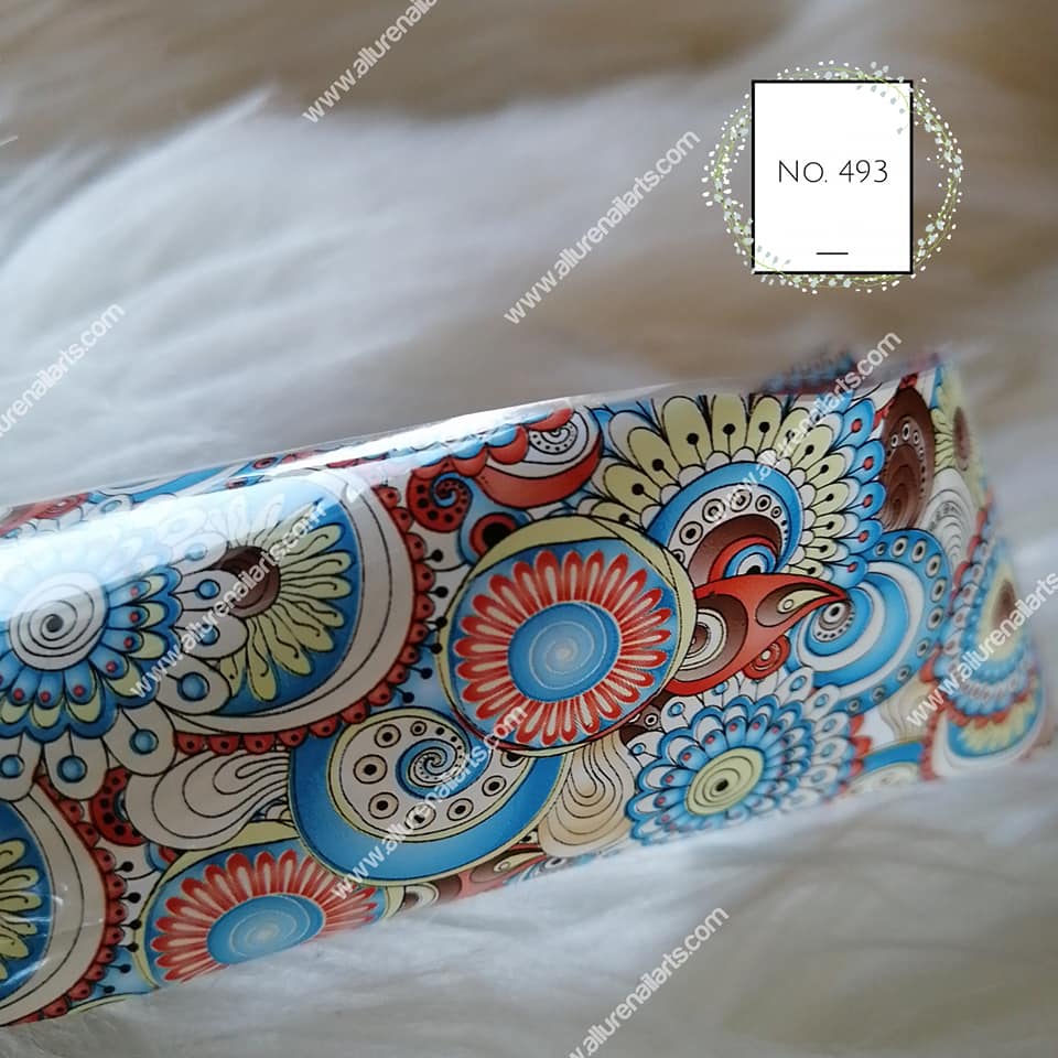 Paisley Foil Nail Transfer