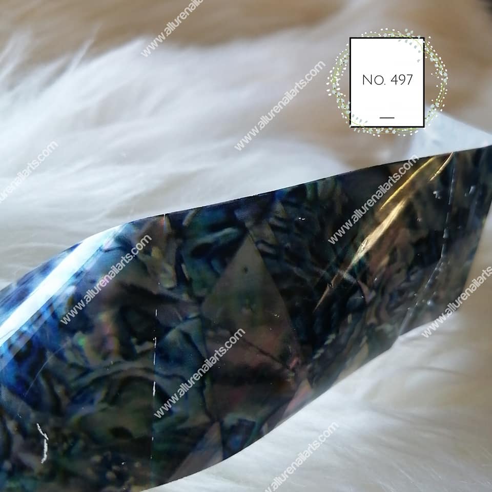 Marble Shell Foil Nail Transfer